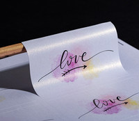 High Quality Strong Adhesive Pearlescent Glossy Sticker Paper Inkjet Printer Gift Craft Packaging Pearlescent Paper Labels