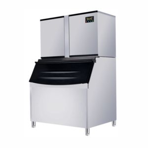 Machine à glace en flocons industrielle de 2000 kg/24h, refroidie à l'eau, en acier inoxydable, écoénergétique, classe A+++, pour usage hôtelier - Product Image 1