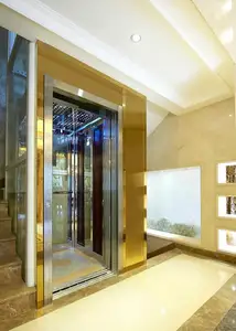 Роскошная Крытая каюта для коммерческого отеля для инвалидов 3-х человек жилой Лифт без редуктора домашний Лифт без вала