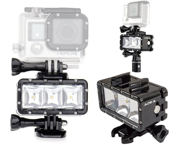 Wholesale Waterproof Underwater LED Diving Lamp Light for Video Gopro Other Action Cameras Photography