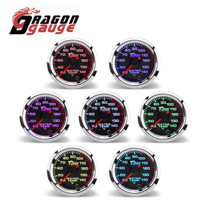 ड्रैगन गेज सूचक सात रंग 2 "52mm 7 रंग कार ऑटो मीटर 40 ~ 140 पानी का तापमान गेज - Product Image 2