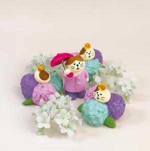 Chat de style <span class=keywords><strong>japonais</strong></span> Qingh, grenouille de pluie de prune, étang Zakka, cadeaux tendance, articles divers, artisanat en résine DIY, ornements - Product Image 4