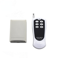 Module de relais universel à 6 canaux DC 12V 24V, télécommande sans fil, interrupteur de porte de garage en plastique, 433 MHz, émetteur RF à 6 boutons, 200 m