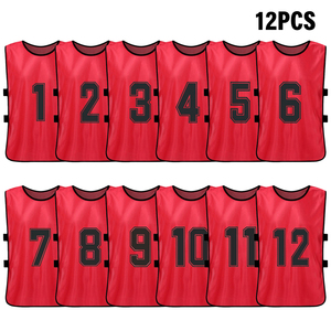 Gilet d'entraînement de football personnalisable maillots d'entraînement numérotés dossards pour jeunes adultes dossards à logo personnalisé bon marché pour les sports d'équipe - Product Image 4