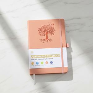 Carnet de notes de poche A5 personnalisé en cuir PU, agenda, carnet de notes, planificateur à couverture rigide avec élastique, journal intime - Product Image 2
