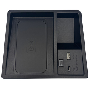 เครื่องชาร์จไร้สาย Qi สำหรับรถยนต์ qifit สำหรับมิตซูบิชิ <span class=keywords><strong>Xpander</strong></span> CROSS v. INA 2019-2023 15W อะแดปเตอร์แผ่นชาร์จเร็วปรับเปลี่ยน<span class=keywords><strong>ภายใน</strong></span> - Product Image 1