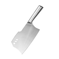 Nouveau couteau de chef multifonctionnel en acier inoxydable de 18 cm avec manche en bois, pour trancher, hacher les os, couper les légumes, ensemble de couteaux de cuisine