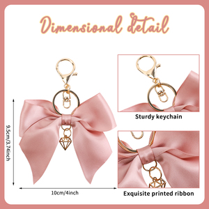 Tùy Chỉnh Cổ Vũ Cung Keychain Thời Trang Dễ Thương Túi Xách Túi Quyến Rũ Mặt Dây Chuyền Keychain Handmade Cổ Vũ Cung Vòng Chì<span class=keywords><strong>a</strong></span> Khó<span class=keywords><strong>a</strong></span> Với Phụ Kiện Trái Tim - Product Image 2