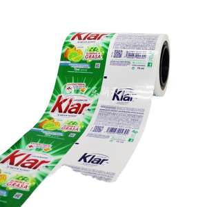 Pellicole in Rotolo per Imballaggio Laminato con Stampa Rotocalco Ecologica per Confezionamento Bustine di Detersivo in Polvere - Product Image 4
