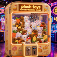 Jouets en peluche personnalisés en gros, animaux en peluche doux et assortis pour machines à griffes et distributeurs automatiques