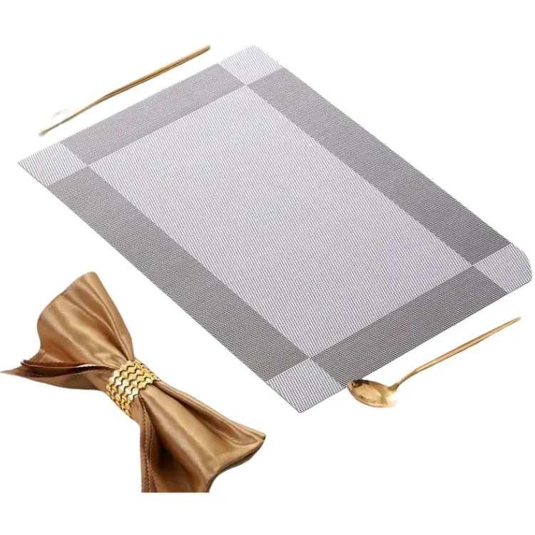 High Quality Water Proof Pvc Dinning Table Mats and Coasters Non-slip Heat-Insulation Placemat