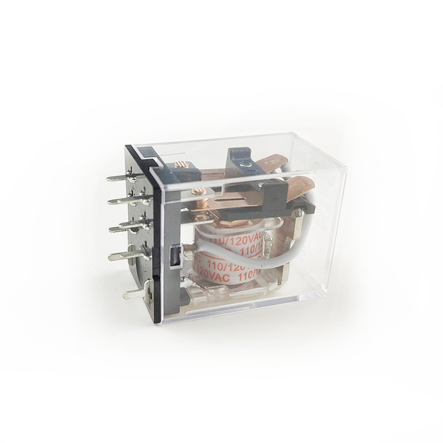 LY2 110V/120V AC Coil 2 Poles Miniature Power Relay PCB Mount
