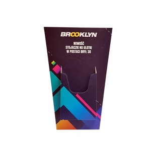 Custom Advertising A3 A4 A5 Countertop Paper Cardboard Brochure Holder Paper Counter Display for Leaflet Flyer - Product Image 5