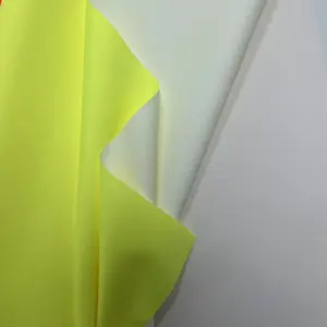 Het Dragen Van Gele Fluorescerende Kleding Voor Reddingsvest Of Werkkleding Voor Sanitaire Werkers Of Regenjas