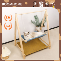 Hamac mural pour chat en bois massif, directement de l'usine, lit pour chat, niche amovible et lavable, panier pour animaux de compagnie, nid de sommeil pour chats, meubles pour chats