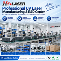 Machine de marquage laser UV miniature HS LASER 3W 5W, tout-en-un, refroidie par air, pour plastique, verre, PCB