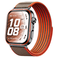 Bracelets de montre en nylon respirant avec silicone antidérapant intégré, vente en gros OEM, pour Huawei Fit 5 Pro 4 3