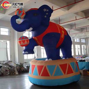 Ballon gonflable géant en forme d'éléphant de 4 m de haut avec impression numérique sur <span class=keywords><strong>tambour</strong></span> pour la décoration de scène de spectacle de cirque et la promotion - Product Image 3