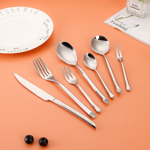 Juegos de cubiertos de lujo <span class=keywords><strong>Bolk</strong></span> de pulido de espejo de alta calidad, cuchillo para carne de boda, tenedor, cuchara, cubiertos para Hotel, apto para lavavajillas - Product Image 4