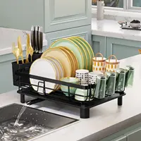 PremiumRacks Large Dish Rack - 304 Stainless Steel - Modern Design - L