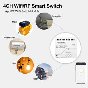 Module de relais de commutation Tuya Zigbee ZB-TDQ, 4 canaux, contact sec, 12V/24V/110V/220V/230V CC, contrôleur sur rail DIN, passerelle Alexa requise - Product Image 3