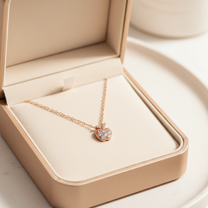 Hot Selling Cute Fruit Design Fine Jewelry Apple Shape Pendant 18K Solid Gold Real Natural Diamond Necklace Party <b>Gift</b> For Women - Product Image 6