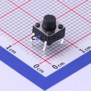 UK-B0202-G6-250 Tactile Switch Through hole-4P,6x6mm Switch Single Pole Single Throw Round Button 2.5N Through Hole - Product Image 1