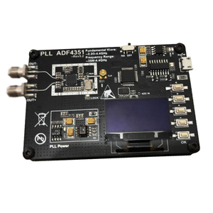 BSSY)ADF4351 โมดูล 35MHz-4400MHz เครื่องกำเนิดสัญญาณ RF แบบสแกนความถี่ <span class=keywords><strong>PLL</strong></span> พร้อมจอแสดงผล OLED สีดำ พร้อมแบตเตอรี่ - Product Image 1