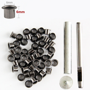 Kit de Ojales Metálicos Pulidos Antióxido de Varios Tamaños (6mm, 7mm Opcional) para Fijación de Cuero (No Importado) - Product Image 2