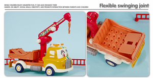 <span class=keywords><strong>รถ</strong></span>พ่วง<span class=keywords><strong>กู้ภัย</strong></span>ควัน, <span class=keywords><strong>รถ</strong></span>ของเล่นการ์ตูนสำหรับเด็ก, ชุดประกอบเพื่อการศึกษา, แบบดึงกลับ - Product Image 2