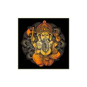 Accessori per pittura in porcellana di cristallo immagine personalizzata pittura murale Ganesha Hindustan decorazione della casa