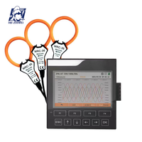Analizador de Calidad de Energía Trifásico, Análisis de Desequilibrio Armónico, Registro de Datos de 32 GB, Alta Precisión 0.2%, CAT III 600V, 1 Año
