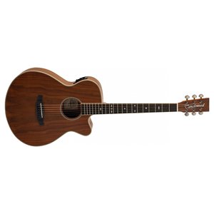 Guitare acoustique Reunion Pro, échelle 650 mm, corps en pin satiné naturel et noyer - Product Image 1