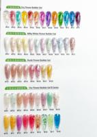 KNC Gel d'extension de fleurs sèches nouveauté 13 couleurs UV/LED 1Kg emballage gel pour ongles longue durée