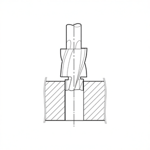 Laminateur Fervi avec connexion cylindrique pour pré-perçage des trous filetés - Product Image 2