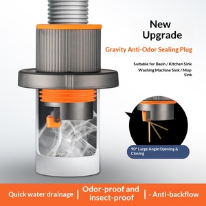 Dispositivo Deodorante per Tubi di <span class=keywords><strong>Scarico</strong></span> della Cucina, Lavandini del Bagno, Lavatrici, Lavelli per Verdure - Tappo Sigillante Anti-Odore - Product Image 5