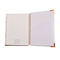 Agenda 2025 personnalisé avec impression en feuille métallique, reliure spirale, couverture rigide, planificateur mensuel, hebdomadaire et quotidien, carnets avec boîte