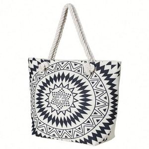 Nouveau sac de plage bohème à imprimé numérique pour l'été, sac de voyage, sac de sport, sac de rangement, sac fourre-tout grande capacité, sac de shopping en toile - Product Image 4