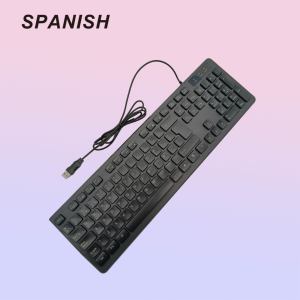 คีย์บอร์ดแบบมีสายหลายภาษา รองรับรูปแบบแป้นพิมพ์ภาษารัสเซีย อาหรับ ฝรั่งเศส อิตาลี เยอรมัน เดนมาร์ก และไทย สำหรับใช้งานในสำนักงาน/ที่บ้าน - Product Image 3