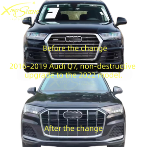 กระจังหน้ารถยนต์รุ่นยอดนิยม ปี 2016-2019 สำหรับ <span class=keywords><strong>Audi</strong></span> Q7 รุ่นอัพเกรดปี 2022 พร้อมไฟหน้า ติดตั้งง่าย ใช้ได้กับรถยนต์ทั่วไป - Product Image 2