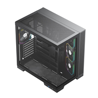 Boîtier d'ordinateur de bureau ATX de jeu personnalisé OEM de haute qualité, verre trempé tour moyenne, armoire d'ordinateur PC personnalisée