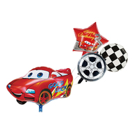 Ensemble de ballons en aluminium de course de moto Thème de course pour décorations de fête des enfants Vente en gros
