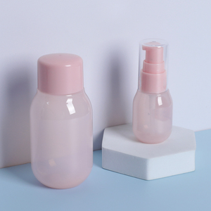 Kích Thước Tùy Chỉnh Màu Hồng Trong mờ Nước Hoa Bơm Phun <span class=keywords><strong>200</strong></span> <span class=keywords><strong>Ml</strong></span> Chai Và Da Mực Chai Với Vít Cap Gói Mỹ Phẩm Thiết Lập - Product Image 4