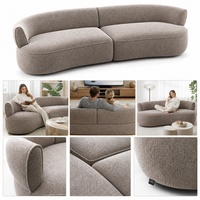 Italienisches Design Modernes Gepolstertes Stoffsofa-Set - Vakuumkomprimierter Langlebiger Schwamm-Sofa für Apartments, Hotels und Villen |   Modular