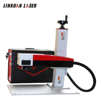 Machine de gravure Laser 3D 20W 30W YAG, Mini appareil Portable de marquage en Fiber optique