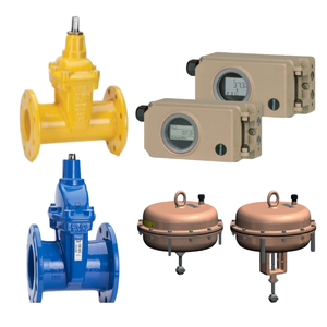วาล์วควบคุม AVK รุ่น PN 16 DN40-500 วาล์วบอลแบบมีหน้าแปลน ผลิตจากเหล็กดัดเหนียว พร้อมตัวกระตุ้นลม Samson3271/3277 รุ่น 3730-4 OEM สำหรับควบคุมการไหล - Product Image 1