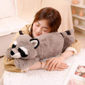 Cojín ponderado de almohada de juguete de peluche de animal de oso lindo de alta calidad con relleno de algodón PP para el almuerzo - Product Image 3