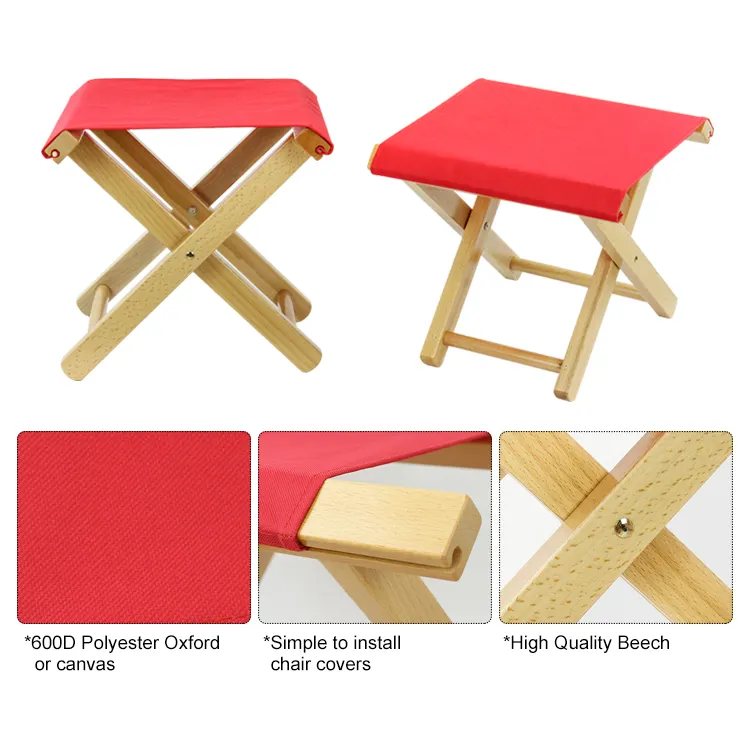 Folding Wooden Chairs Tianye Portable Folding Wood Mini Picnic Foldable Camping Stool Chair With Bag