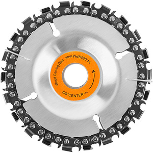 Disco de tallado de madera de 4 pulgadas para amoladora angular con borde segmentado para corte de madera - Product Image 1