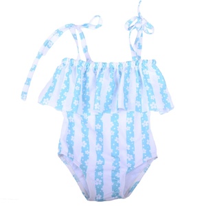Traje de Baño Personalizado para Bebé, Estilo Hawaiano, con Tirantes Ajustables, de Poliéster/Nailon, Talla Grande - Product Image 1